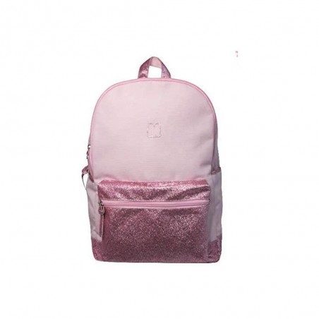 MOCHILA MARSHMALLOW HALF GLITTER PINK