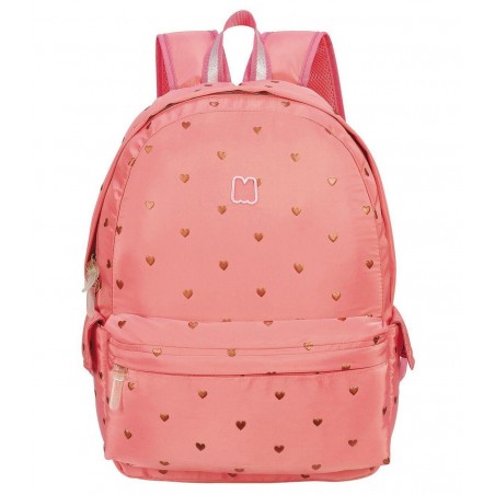 MOCHILA MARSHMALLOW CORAZONES ROSA