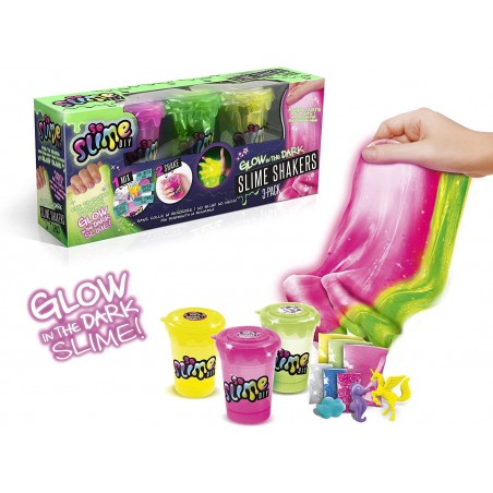 Slime shacker x3 glow in the dark VERDE