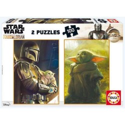 PUZZLE 2 X 100 BABY YODA