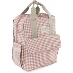 WALKING MOCHILA ILOVE VICHY ROSA