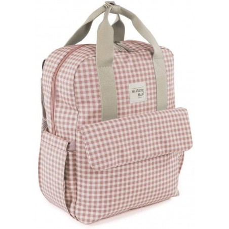 WALKING MOCHILA ILOVE VICHY ROSA