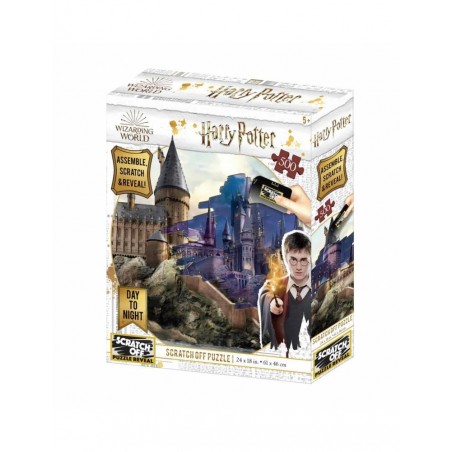 Harry Potter Puzzle para Rascar Hogwarts Dia y Noche 500 Piezas