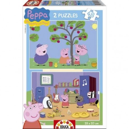 PUZZLE 2 X 48 PEPPA PIG