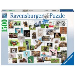 PUZZLE 1500 PZAS COLLAGE DE ANIMALES