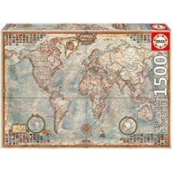 PUZZLE 1500 EL MUNDO MAPA POLITICO