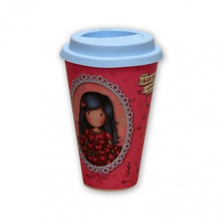 VASO BAMBU CON TAPA SILICONA GORJUSS LOVE GROW