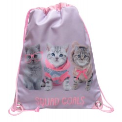 MOCHILA SACO 34X44 CM GATITO STUDIO PETS