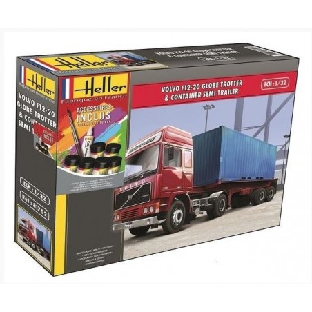 1/32 VOLVO F-12 20 GLOBE TROTTER Y CONTAINER