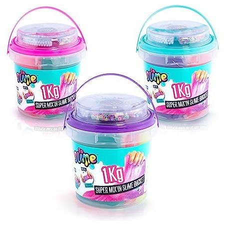 SLIME SUPER BUCKET 1 KILO DECORACION EXPECIAL 1 UNIDAD