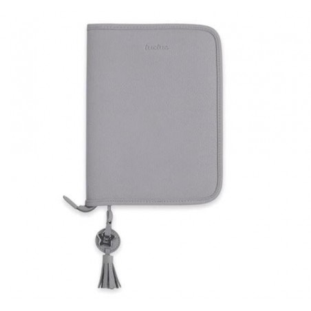 TUCTUC PORTADOCUMENTOS POLIPIEL LOVE GRIS