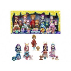 Enchantimals Pack 5 Personajes con Mascotas