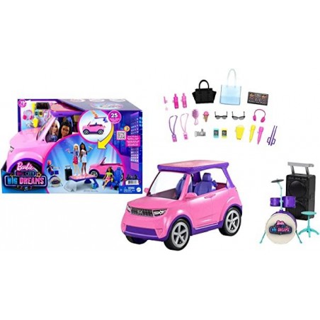 Barbie Dreamhouse Coche musical Rosa con Purpurina