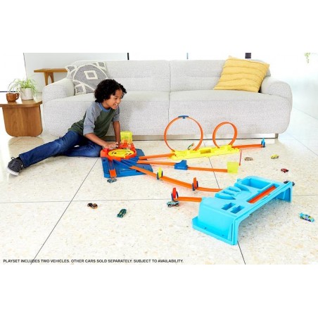 Hot Wheels Caja de Pistas Con Lanzador