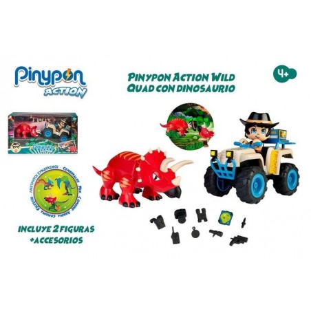 PIN Y PON ACTION QUAD CON DINOSAURIO