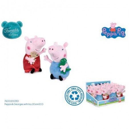 PEPPA O GEORGE PELUCHE 20 CM 1 UNIDAD
