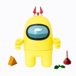 Among Us Pack 1 Mega Figura Amarillo