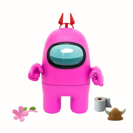 Among Us Pack 1 Mega Figura Rosa