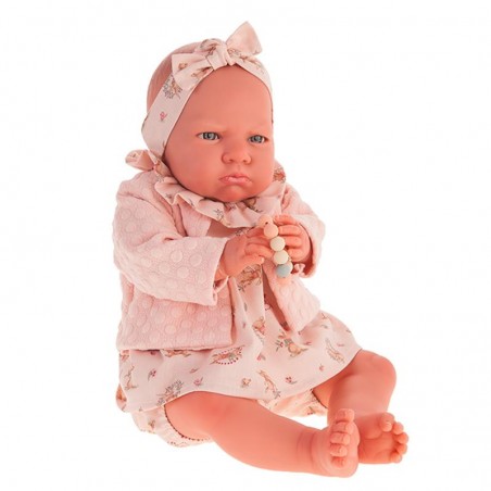 Muñecas Antonio Juan Mi Primer Reborn Berta Chaqueta Salmón