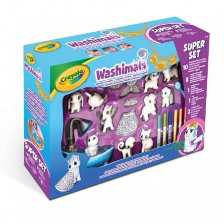 WASHIMALS SUPER 10 MASCOTAS Y 2 DISFRACES