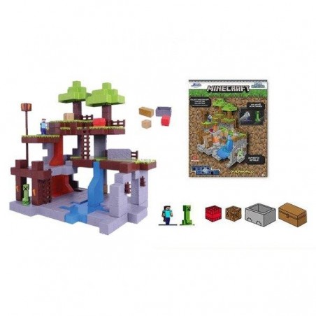 MUNDO MINECRAFT CON 10 NANOFIGURAS