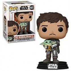FUNKO POP STAR WARS MANDALORIAN MANDO HOLDING