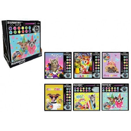 CRYSTAL ART DIAMANTINI MASCOTAS, 1 UNIDAD