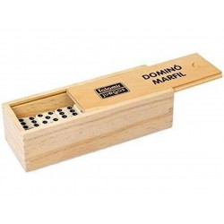 DOMINO MARFIL CON CAJA DE MADERA