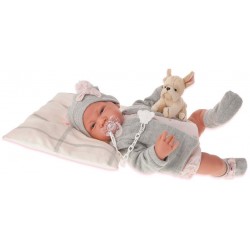 RECIEN NACIDA GRIS 40 CM