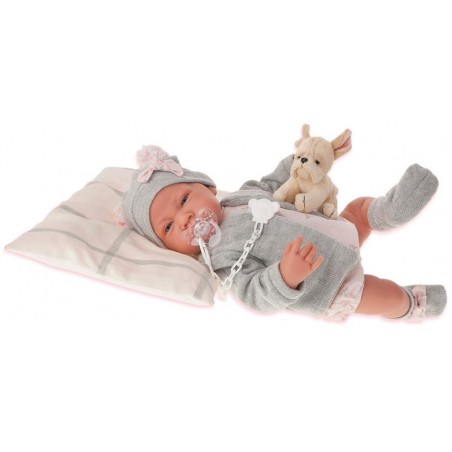 RECIEN NACIDA GRIS 40 CM