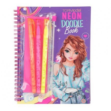 TOPMODEL DOODLE BOOK NEON CON SET DE BOLIGRAFOS