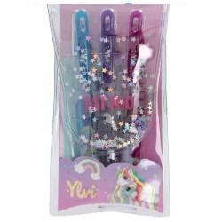 YLVI BOLIGRAFOS DE GEL PURPURINA PARA TATUAJES