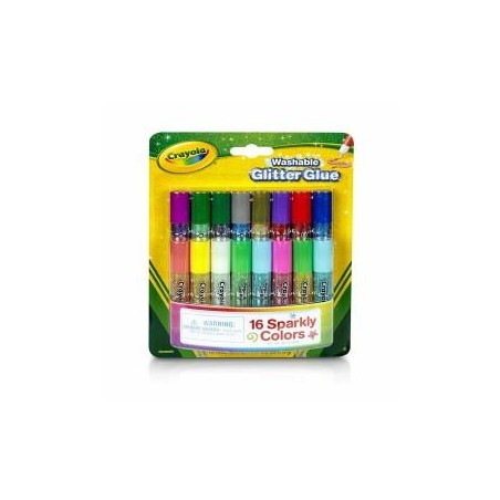 CRAYOLA CORE 16 MINI PEGAMENTOS PURPURINA 