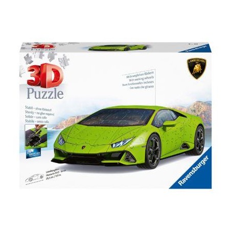 PUZZLE 3D LAMBORGHINI HURACAN EVO VERDE
