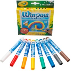 CRAYOLA CORE 8 ROTULADORES PARA VENTANA LAVABLES