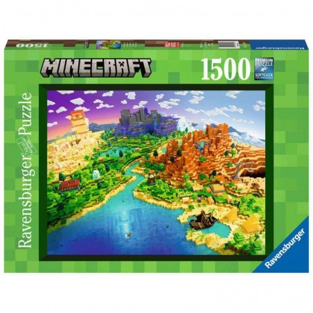 PUZZLE 1500 PZAS WORLD OF MINECRAFT