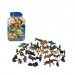 SET DE 40 PIEZAS ANIMALES SALVAJES