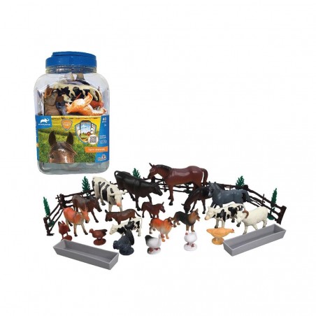 SET DE 40 PIEZAS ANIMALES DE GRANJA