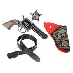 WILD WEST REVOLVER PLASTICO 8 TIROS