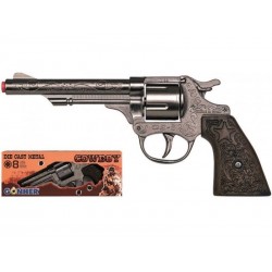 REVOLVER COWBOY 8 TIROS PLATA