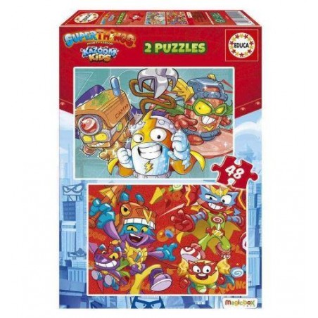 EDUCA PUZZLE 2x48 SUPERTHINGS