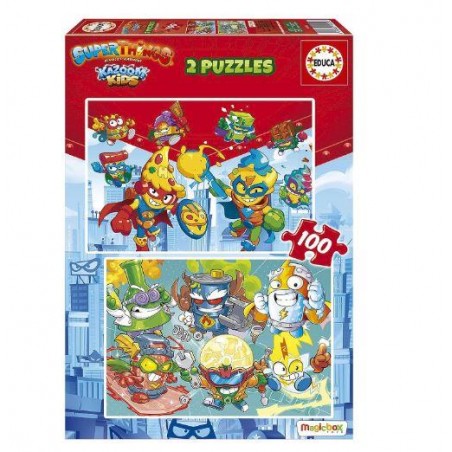 EDUCA 2x100 PUZZLE SUPERTHINGS