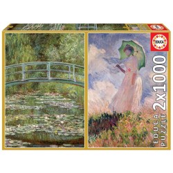 2 puzzles 1000 pzas MONET