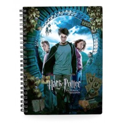 LIBRETA EFECTO 3D POSTER HARRY POTTER Y EL PRIS.