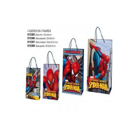 BOLSA PAPEL SPIDERMAN 18X13X8 CM 1 unidad