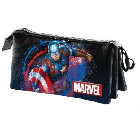 PORTATODO CAPITAN AMERICA TRIPLE FAN 
