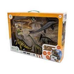 PACK PREHISTORICO 5 FIGURAS Y SUS CARTAS