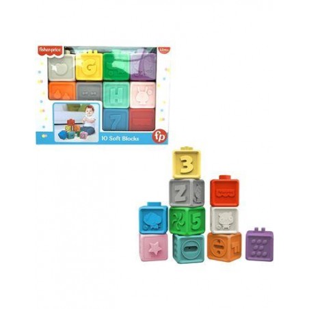 FISHER PRICE SET DE 10 CUBOS DE BAÑO