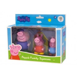 PEPPA PIG: 3 FIGURAS DE BAÑO PEPPA, GEORGE Y ABUELO PIG