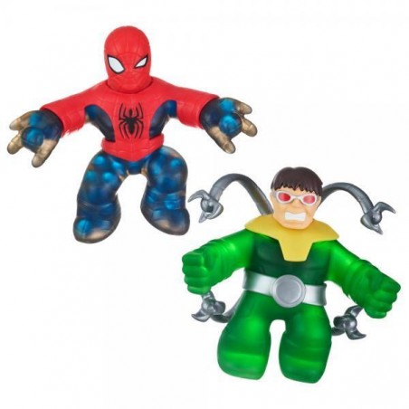 PACK 2 HEROES MARVEL GOO JIT ZU SPIDERMAN Y OPTOPUS